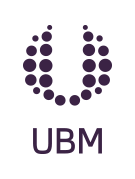 The logo for UBM